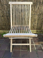 Teak Outdoor Dining Set - 2 Tables & 14 Folding Chairs - Image 4