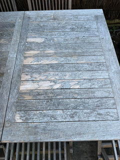 Teak Outdoor Dining Set - 2 Tables & 14 Folding Chairs - Image 6