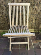 Teak Outdoor Dining Set - 2 Tables & 14 Folding Chairs - Image 8