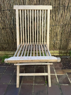 Teak Outdoor Dining Set - 2 Tables & 14 Folding Chairs - Image 8
