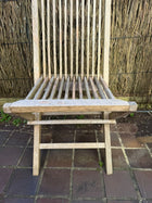 Teak Outdoor Dining Set - 2 Tables & 14 Folding Chairs - Image 10