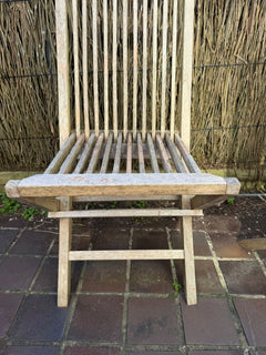 Teak Outdoor Dining Set - 2 Tables & 14 Folding Chairs - Image 10