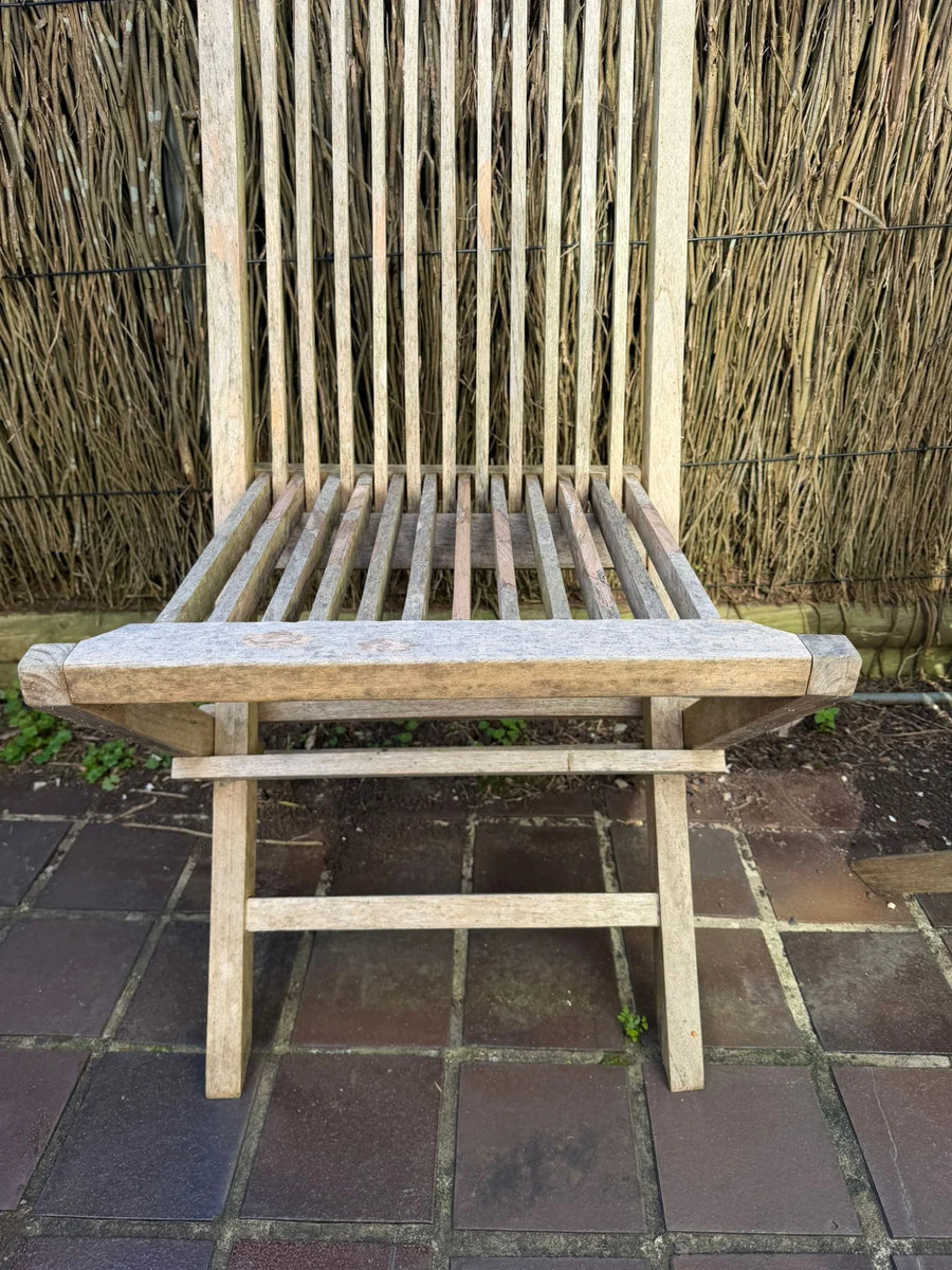 Teak Outdoor Dining Set - 2 Tables & 14 Folding Chairs - Image 10