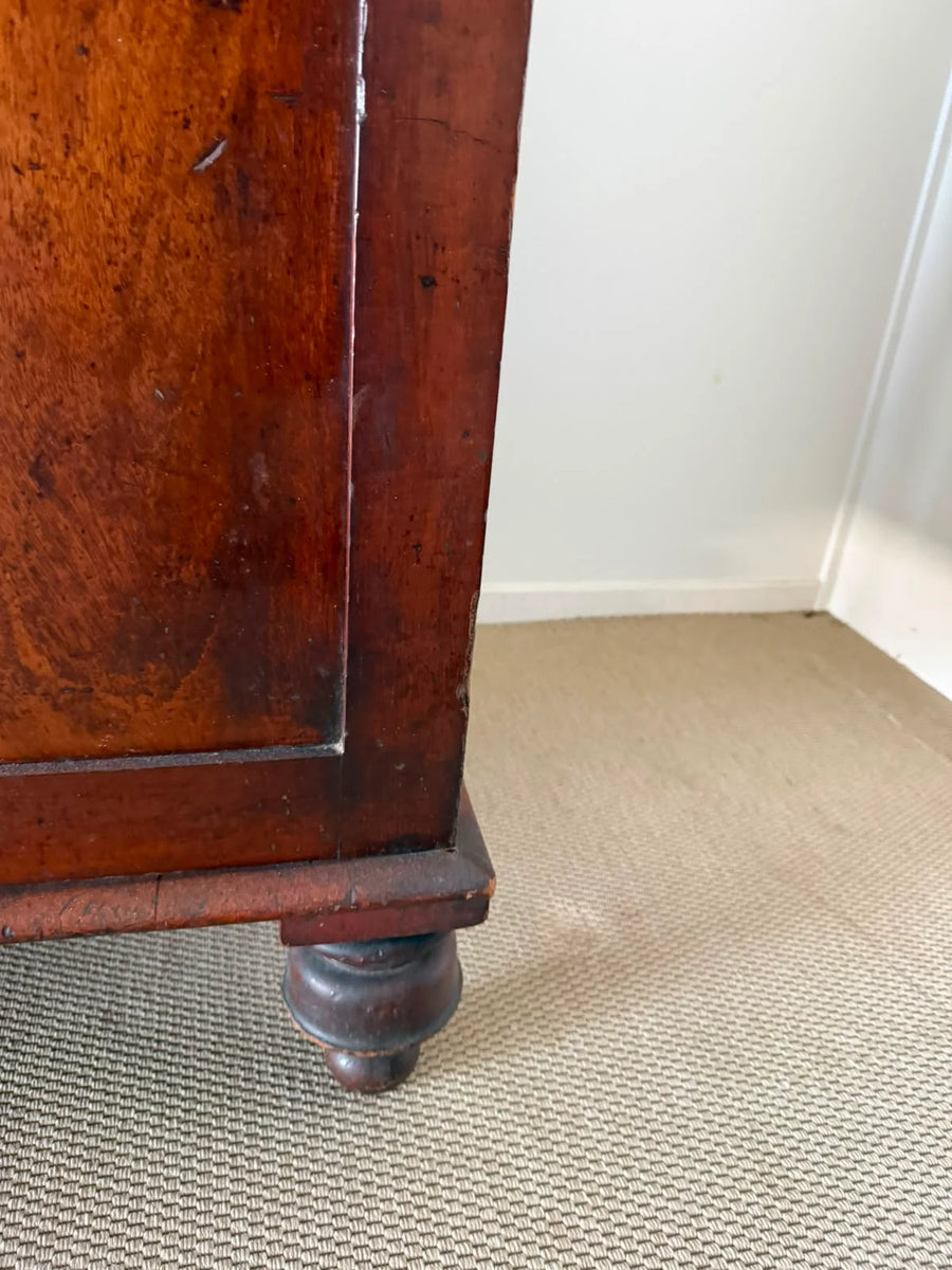 Antique Cedar Two-Door Sideboard Cabinet Arched Panel Design - Image 7