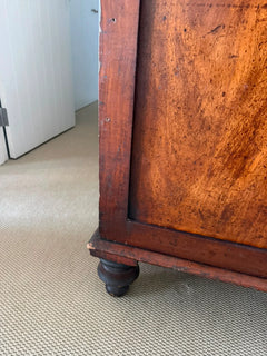 Antique Cedar Two-Door Sideboard Cabinet Arched Panel Design - Image 8