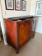 Antique Cedar Two-Door Sideboard Cabinet Arched Panel Design - Image 5