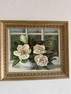 Original Oil Painting Magnolia Grandiflora 1956 Floral Art - Image 7