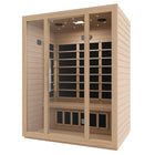 Barcelona 3-Person Far Infrared Sauna Natural Wood - Image 3