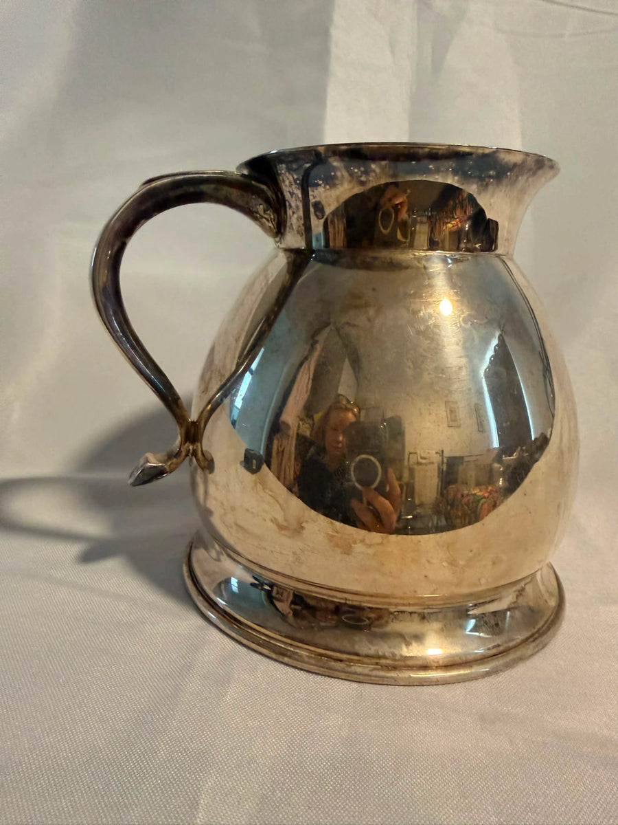 Vintage Silver Plated Iced Water Jug USA Serving Pitcher Marked Plate - Image 9