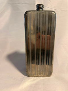Silver Plated Hip Flask 21oz Large Engine Turned Made in England Vintage - Image 8