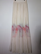 Merco Daron Pleated Chiffon Angel Sleeve Maxi Dress Pale Pink Size 12 - Image 9