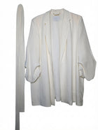 Anthea Crawford Crepe Blazer White Size 16 - Image 1