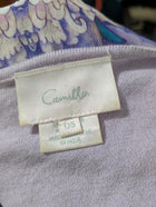 Camilla Australia Lavender Knit & Silk Floral Embellished Tunic - OS - Image 7