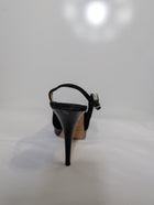 Jimmy Choo Suede Peep Toe Slingback Platform Heels Black Size 41 - Image 6