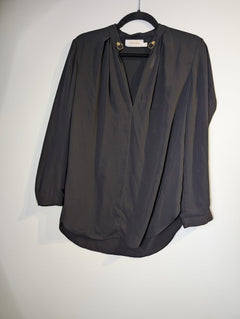 Zimmermann Black Blouse with Gold Hardware Detail Size 1 - Image 5