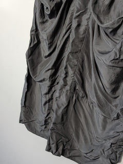 Frey Sleeveless Draped Dress Charcoal Grey Size 10 - Image 4