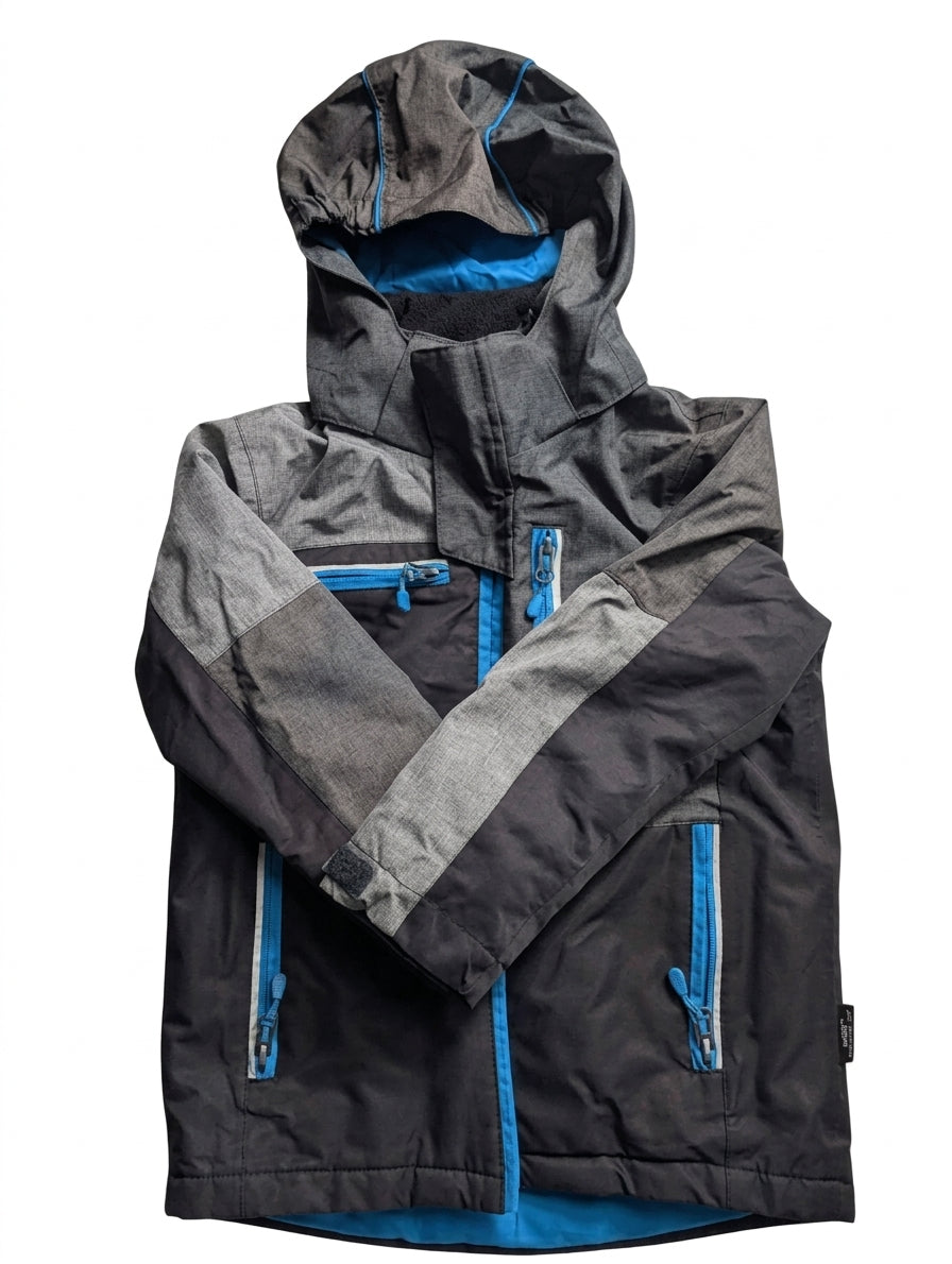 Crane SnowExtreme Children's Ski Jacket Black Grey Blue Size 4 - Image 1