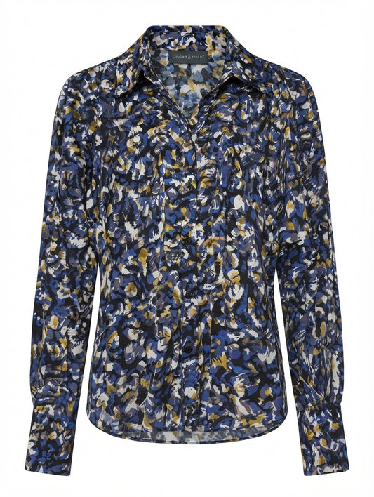 Ginger & Smart Silk Blend Floral Blouse Women's Size 10 - Image 1
