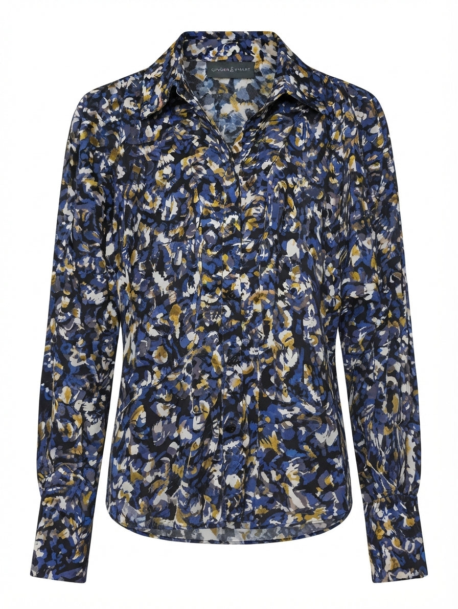 Ginger & Smart Silk Blend Floral Blouse Women's Size 10 - Image 1