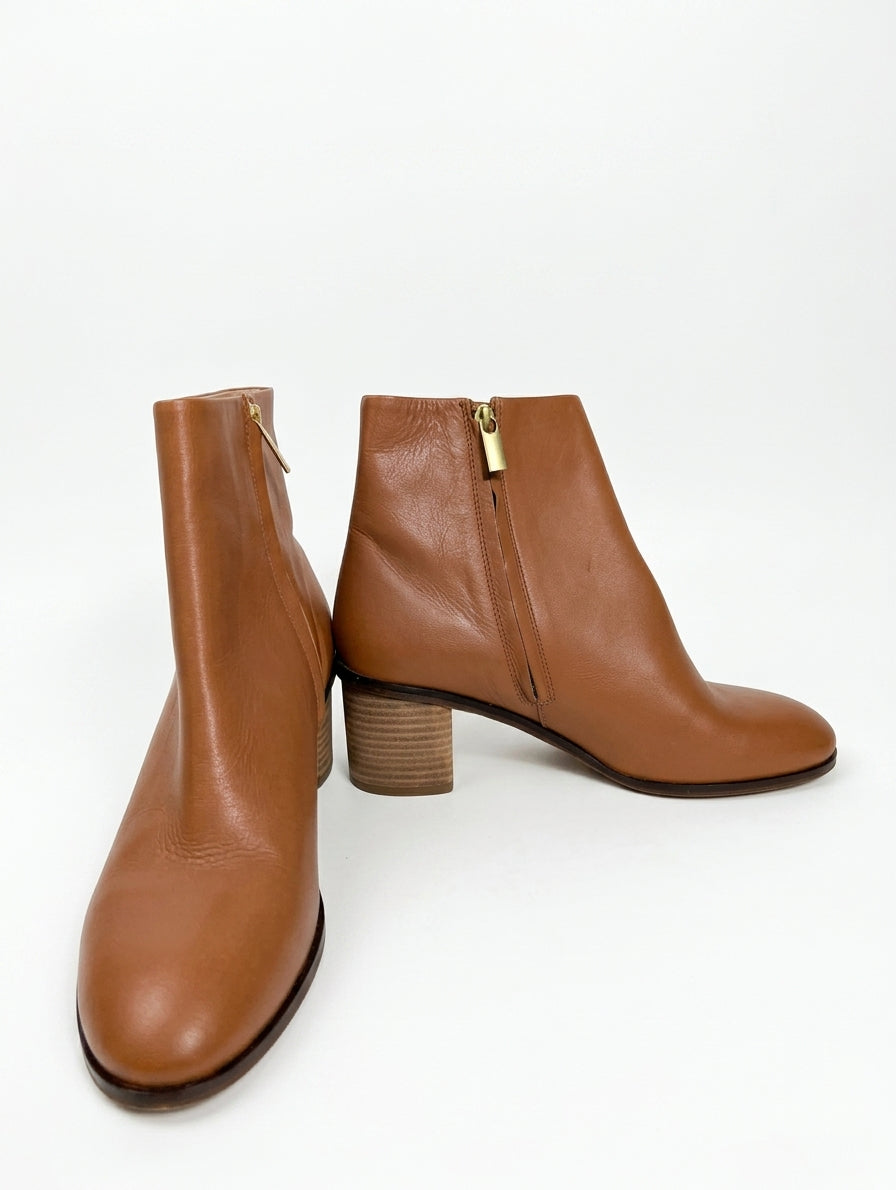 Witchery Leather Ankle Boots Tan Brown Size 41 - Image 1