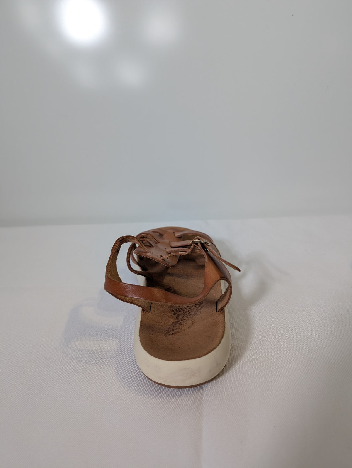 Ancient Greek Sandals Gladiator Sandals Brown Leather Size 39 - Image 4