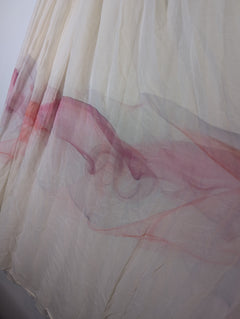 Merco Daron Pleated Chiffon Angel Sleeve Maxi Dress Pale Pink Size 12 - Image 10