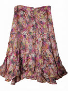 Scanlan & Theodore Floral Button-Front Midi Skirt Multicolour - Image 1