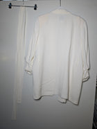 Anthea Crawford Crepe Blazer White Size 16 - Image 5
