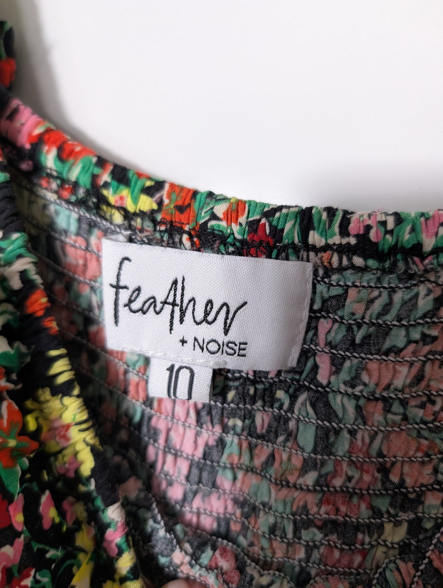 Feather & Noise Floral Maxi Slip Dress Size 10 - Image 4