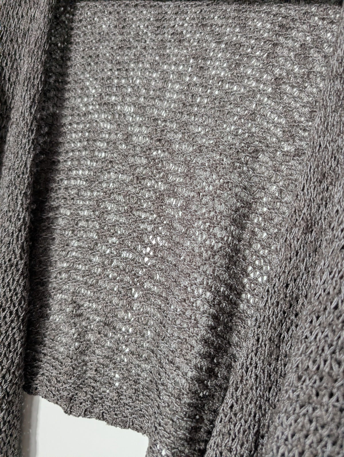 Pull&Bear Open Knit Cropped Cardigan Dark Grey Women's Size S - Image 2