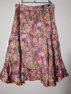 Scanlan & Theodore Floral Button-Front Midi Skirt Multicolour - Image 4