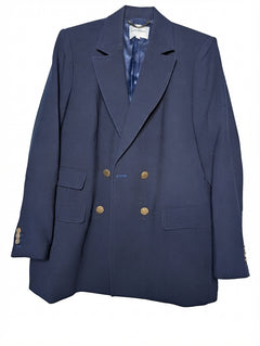 Sportscraft Double Breasted Blazer Navy Gold Buttons Women's Size 18 - Image 1