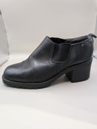 CANDY Black Leather Ankle Boots Women's Chelsea Heel - Image 2