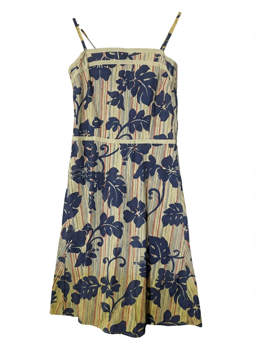 Gossip Tropical Floral Striped Sundress Size 40 - Image 1