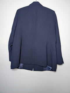 Sportscraft Double Breasted Blazer Navy Gold Buttons Women's Size 18 - Image 3