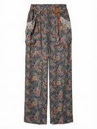 Isabel Marant Floral Silk Wide Leg Pants Women's Size 38 - Image 1