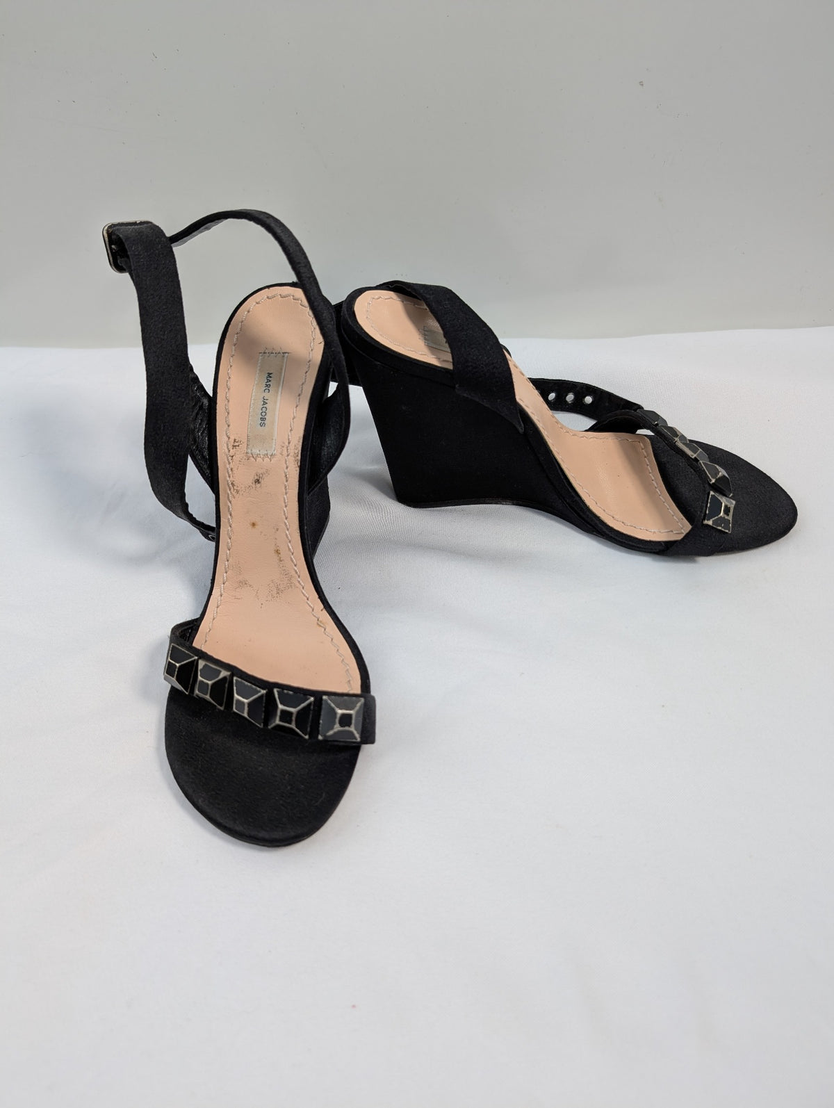 Marc Jacobs Peep Toe Ankle Strap Heels Black EU 38 - Image 10