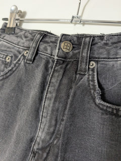 Ksubi High-Rise Denim Jeans Washed Black Raw Hem Size 23 - Image 2