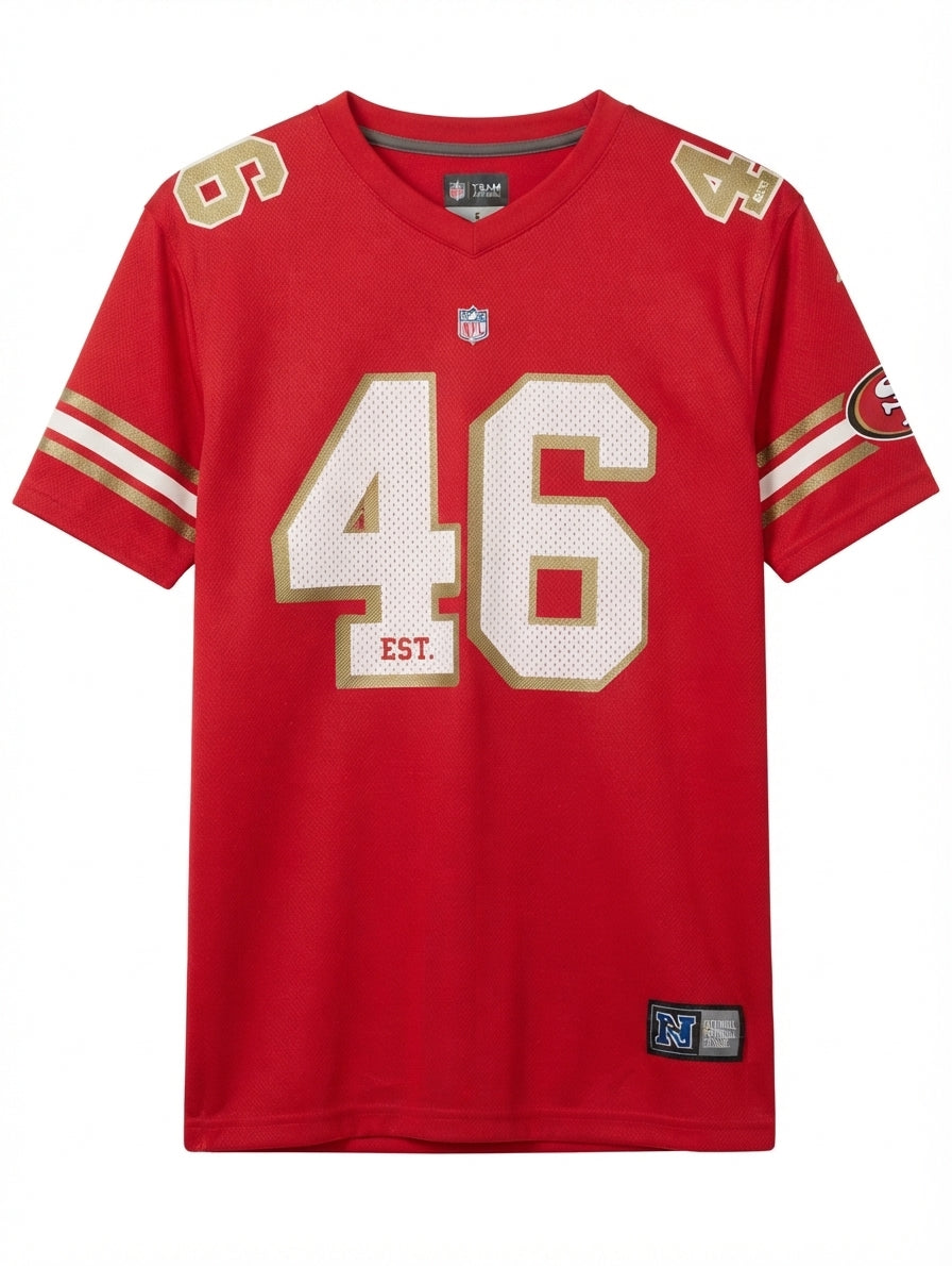 NFL Team Apparel San Francisco 49ers Jersey Red Size S - Image 1