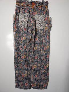 Isabel Marant Floral Silk Wide Leg Pants Women's Size 38 - Image 4
