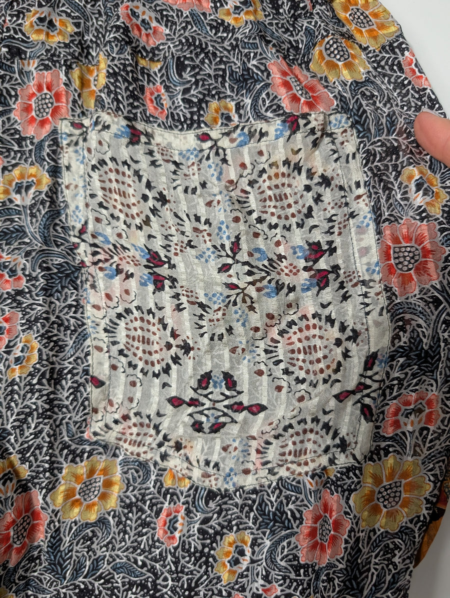 Isabel Marant Floral Silk Wide Leg Pants Women's Size 38 - Image 5