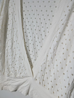 SABA Eyelet Wrap Cardigan White Size 12 - Image 2