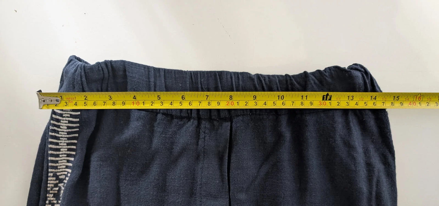 Jigsaw Dark Navy Blue Trousers with Side Stripe Detail - Image 3