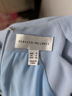 Rebecca Vallance Scalloped Cutout Blouse Light Blue AU 8 - Image 5