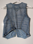 True Religion Women's Distressed Denim Vest Blue Size XS - Image 7