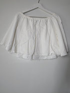 Viktoria & Woods Off-The-Shoulder Gauze Crop Top White Size 0 - Image 5