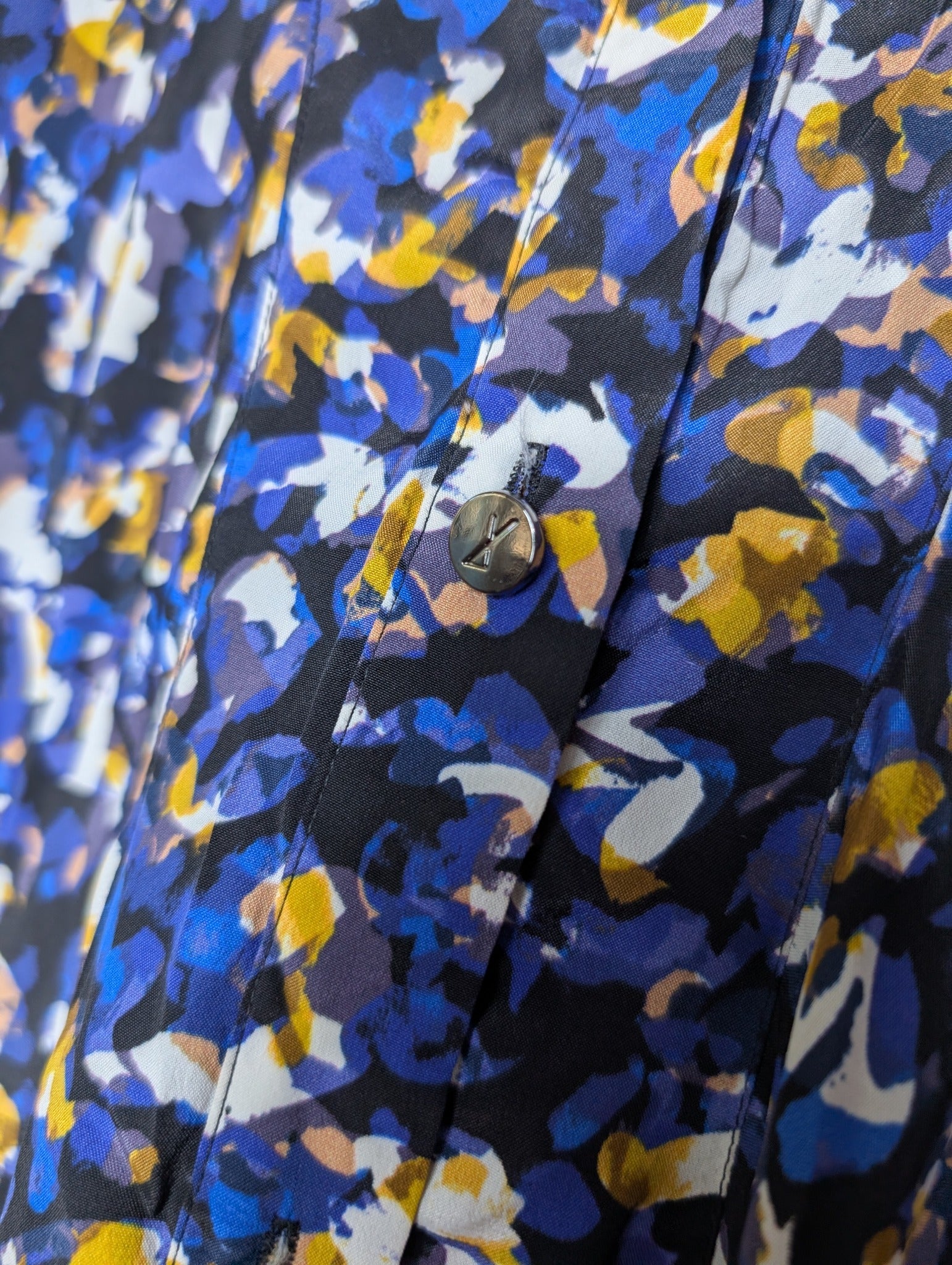 Ginger & Smart Silk Blend Floral Blouse Women's Size 10 - Image 3