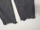 Ksubi High-Rise Denim Jeans Washed Black Raw Hem Size 23 - Image 3