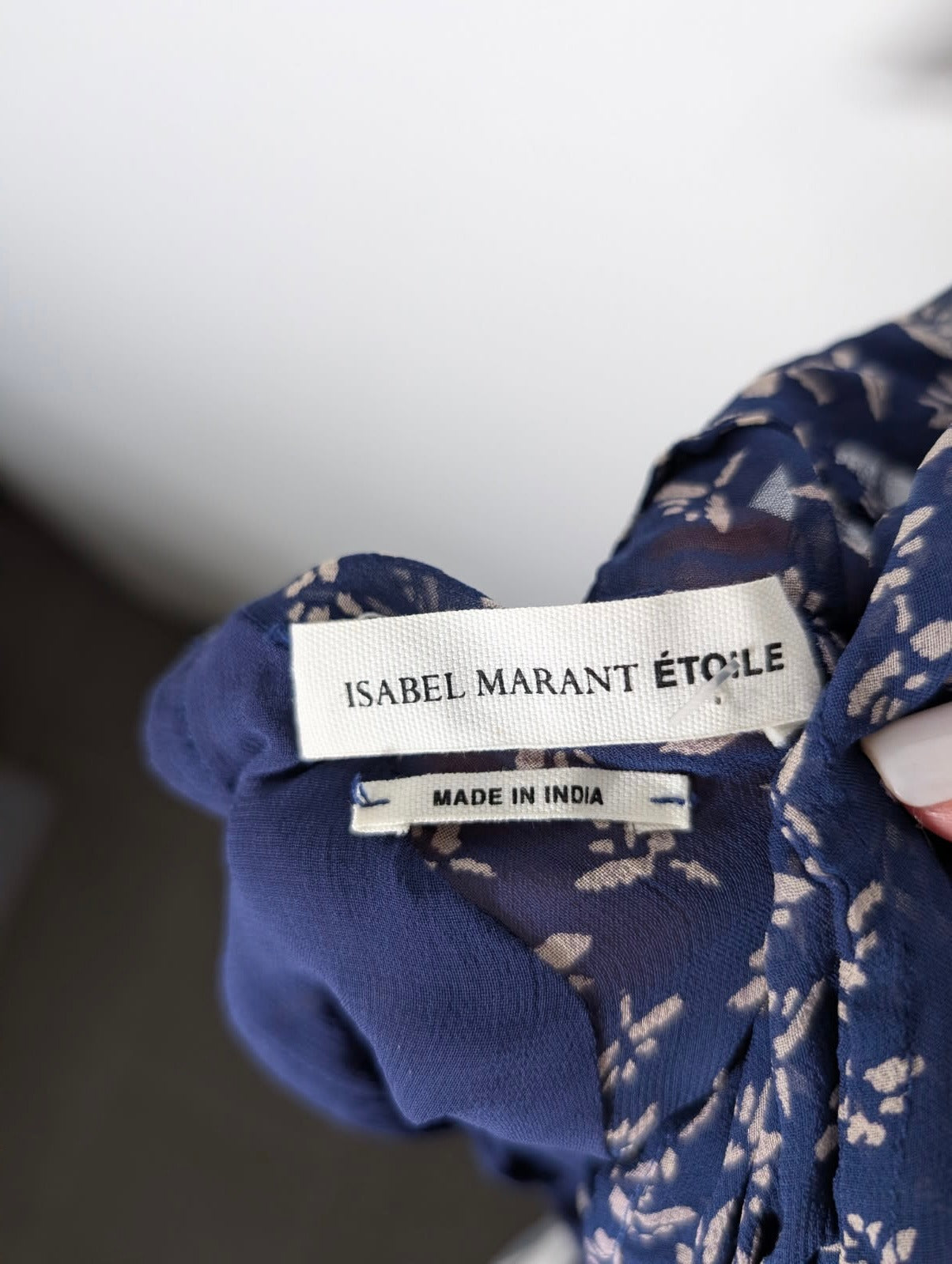 Isabel Marant Etoile Yana Floral Print Viscose Midi Dress - Blue Size 38 - Image 3