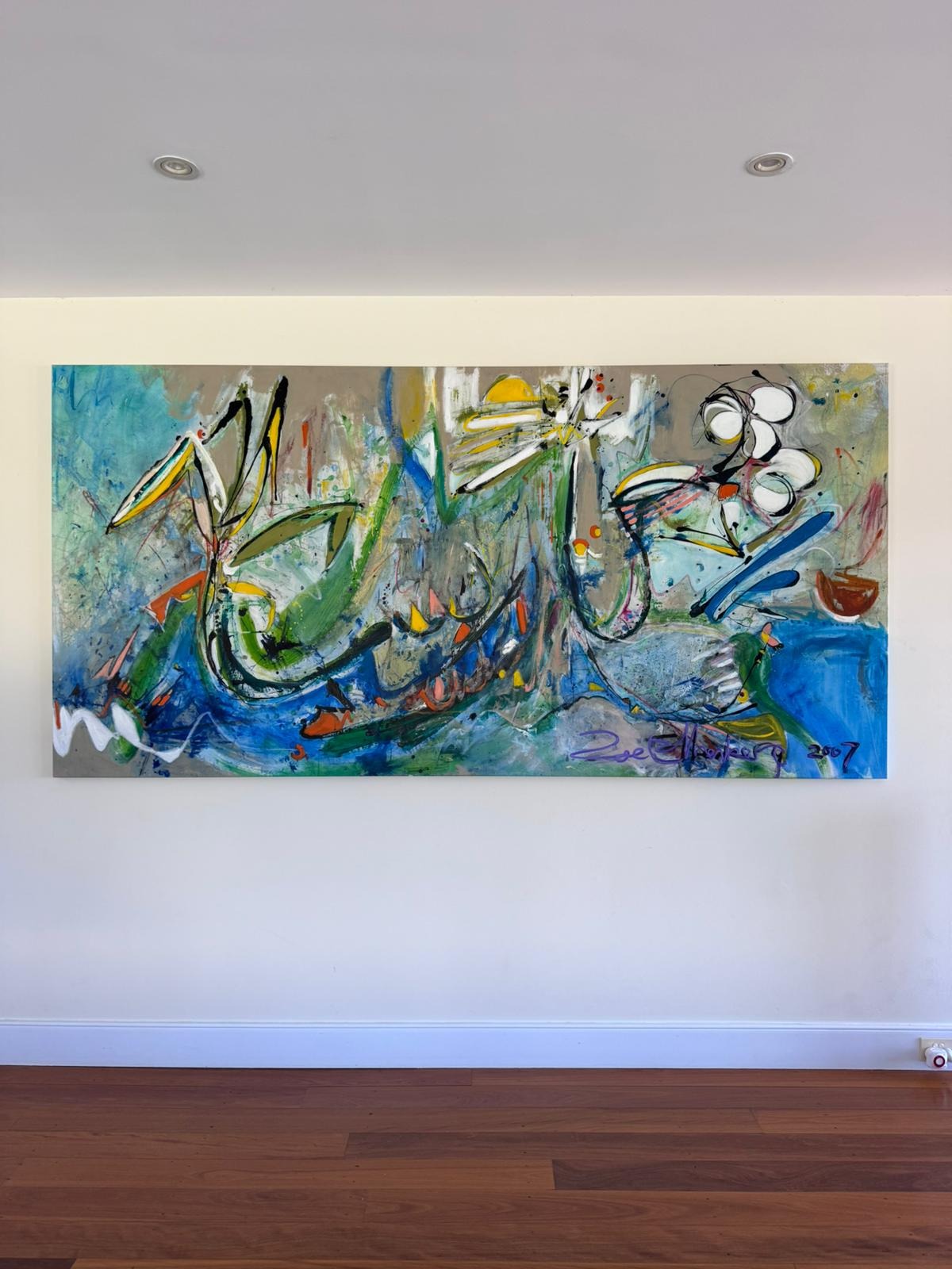 Zoe Ellenberg Original Abstract Expressionist Painting - Large-Scale Statement Canvas - Image 1